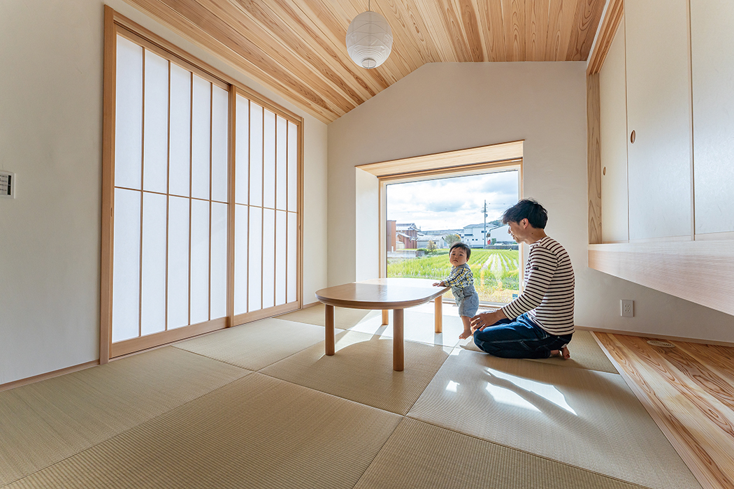 船底天井_無垢の木の家