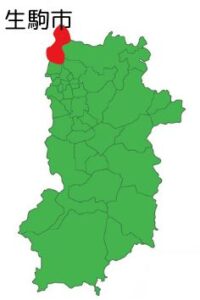 奈良県生駒市の地図