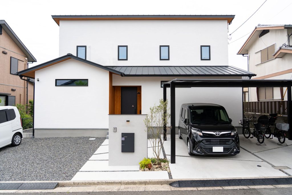 新築注文住宅のオープン外構