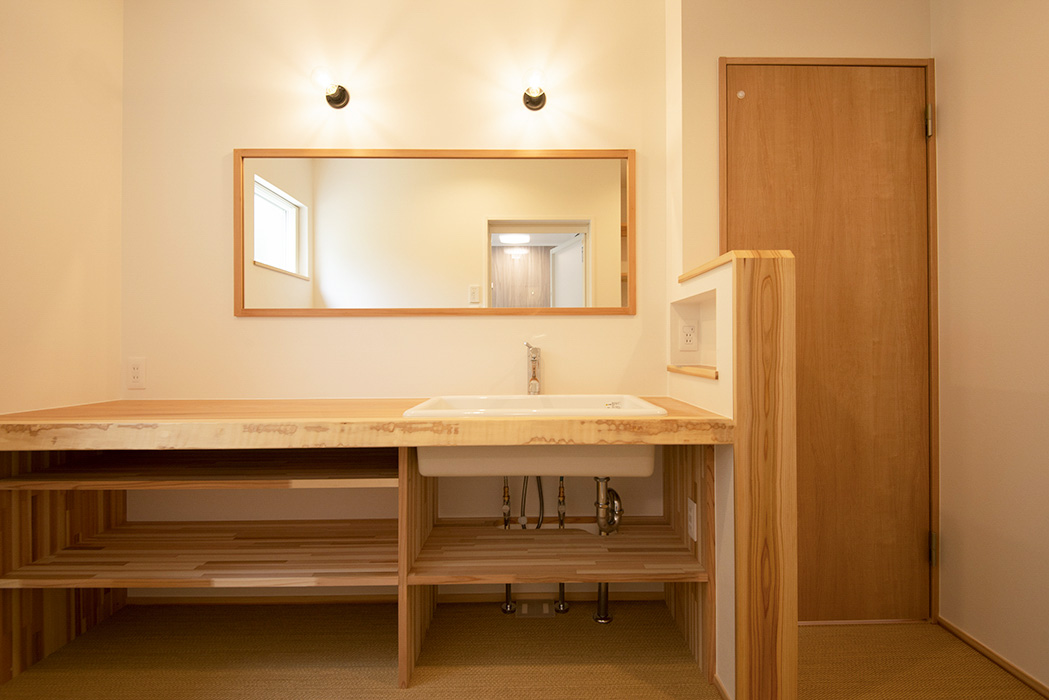 島田工務店_平屋_洗面スペース